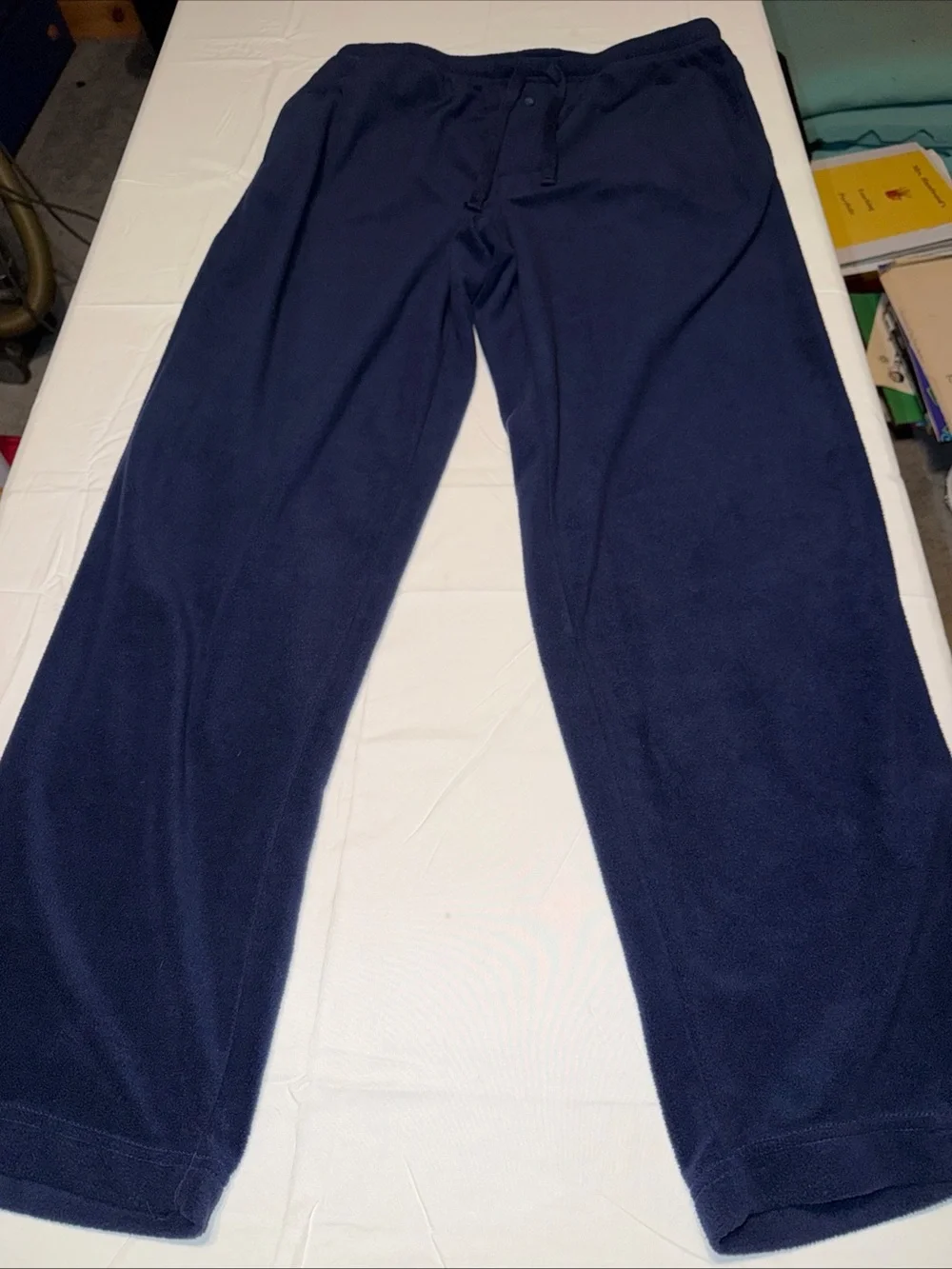 Saddlebred Men's Navy Fleece Sleep Lounge Pants Size L